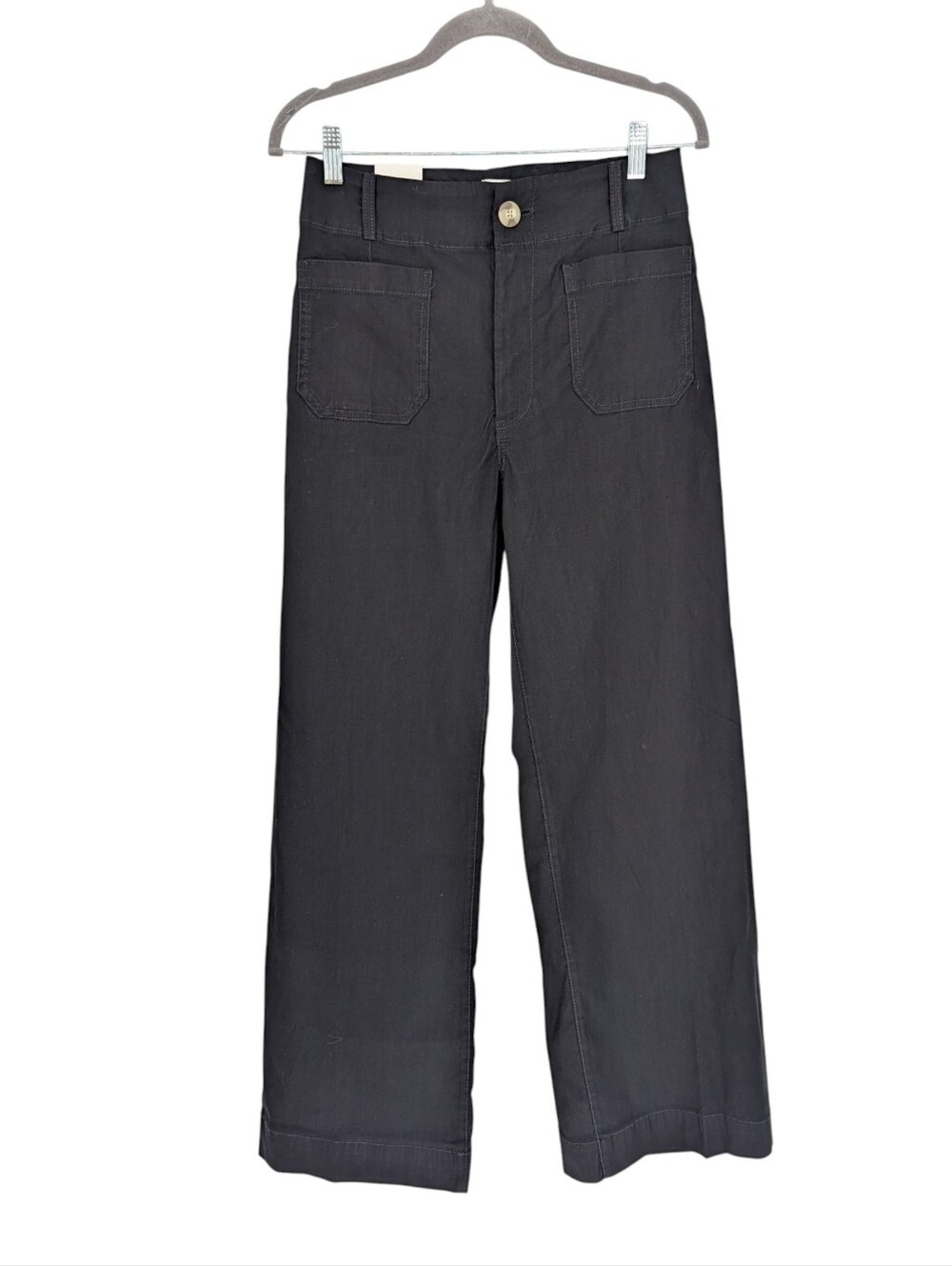 NWT Anthropologie Maeve The Colette Wide-Leg Pants | Size 28 | Black Full Length - Picture 6 of 14